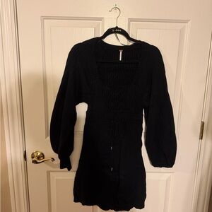 Free People Black Mini Dress